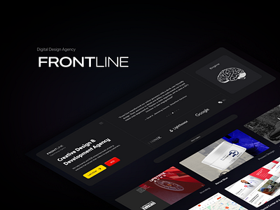 FRONTLINE graphic design ui