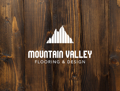 Mountain Valley Flooring Logo adobe blue collar branding design designer flooring graphic design icon logo logodesign minimalism mountain vector