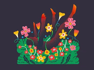 Colorful Floral Pattern aestetic art design beautiful colorful creative creative illustrations designs design for illustration design illustrations drawing floral design flowers garden green greenery human illustration nature pattern plants tropic