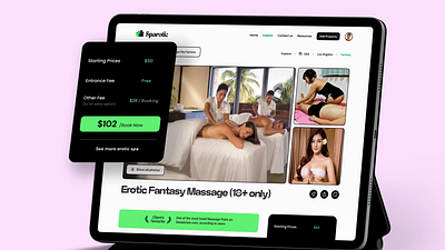 From Bland to Bold: Transforming the Erotic Spa Finder Interface 18 2024 branding erotic ui listing website massage website ui modern interface neel neel litoriya product design saloneel saloni spa website ui ux ux research web design website