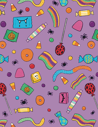 Trick or Treat! childrens books illustration pattern design