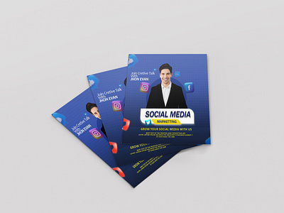 Social Media Flyer Design design graphic design illustration photoshop poster social media typography vector