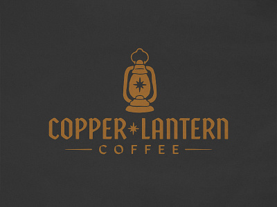 Copper Lantern Coffee brand branding coffee copper design drink handmade illustration lantern lettering logo star type typography wordmark