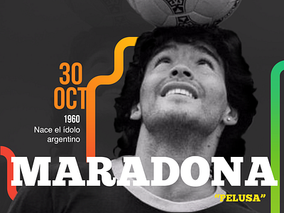 Infografía Maradona para EH design graphic design inphographic vector vector illustration