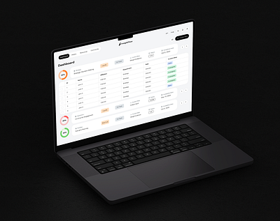 UI Concept for a Decision-Making Dashboard crm dashboard design designer erp figma graphic design minimalistic modern saas statistic table tms typography ui ux