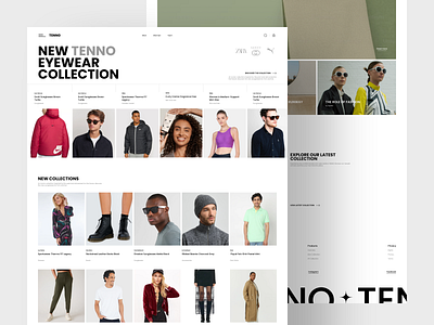 "TENNO" Fashion E-commerce Website UI alif app commerce design dress e fashion footer header hero home modern nav site store ui ui ux design ux web website