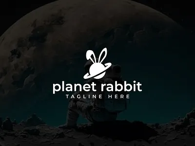 Modern minimalist abstract logo. abstract logo animal brand identity design branding creative design custom logo logo creation logo designer logo folio logo inspiration minimalist modern logo planet rabbit technology