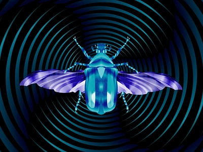 The Trippy Beetle arachnid arthropod beetle branding bumblebee creativedesign design fly graphic design illustration insects logo mhfoud tarafa tarafadesign trippy typography ux vector vectorart