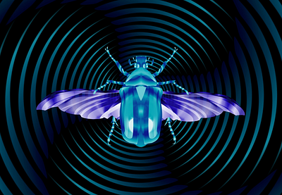 The Trippy Beetle arachnid arthropod beetle branding bumblebee creativedesign design fly graphic design illustration insects logo mhfoud tarafa tarafadesign trippy typography ux vector vectorart