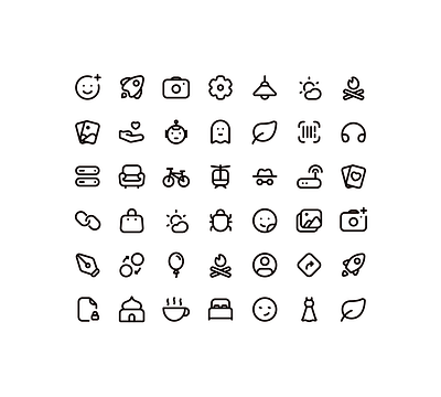 Faster UI icons design icon design icon pack icon set iconography icons interaction design line icons stroke icons ui icons ui kit ui ux design user interface icons