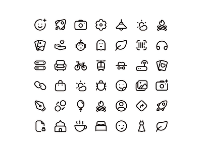 Faster UI icons design icon design icon pack icon set iconography icons interaction design line icons stroke icons ui icons ui kit ui ux design user interface icons