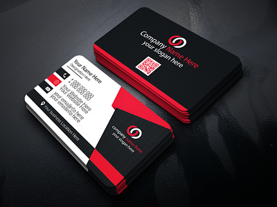 BUSINESS CARD DESIGN brand business card company corporate custom vector