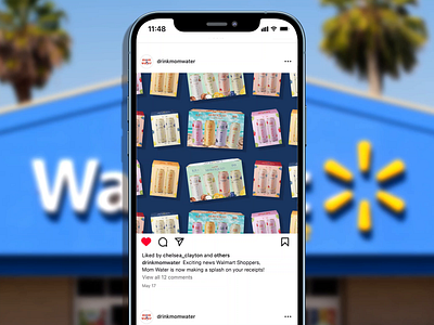 Animation for Beverage Brand animation announcement beverage cpg instagram social media walmart