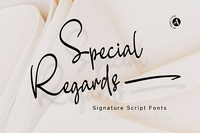 Special Regards Signature Fonts branding elegant fonts graphic design hand letter handwriting logo regard script font signature signature fonts special swash font typography ui