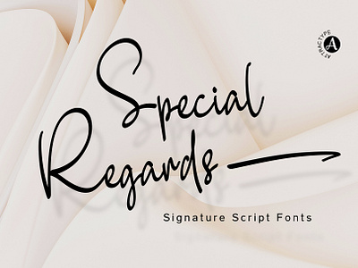 Special Regards Signature Fonts branding elegant fonts graphic design hand letter handwriting logo regard script font signature signature fonts special swash font typography ui