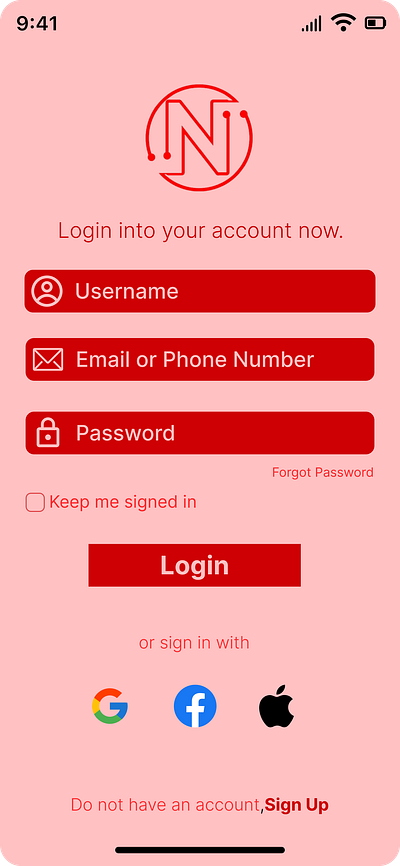 MOBLIE APP LOGIN SCREEN graphics design ui design