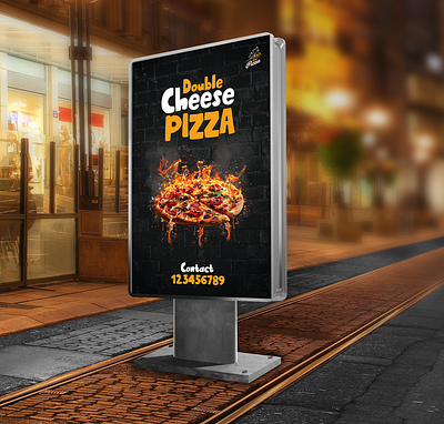 Banner Design - Hot Pizza ads advertising banner branding business corporate creative design fast food food graphic marketing menu modern pizza professional restaurant