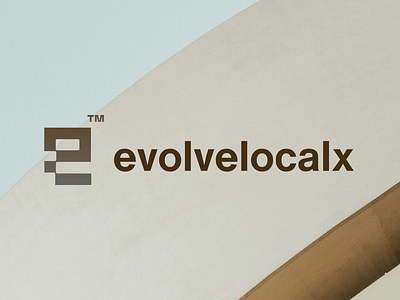 Evolvelocalx - Branding brand brand design branding design e e logo figma graphic design logo logo work minimalistic logo mockup shape