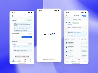 HorizonGO - Mobile app android app clean design flat ui