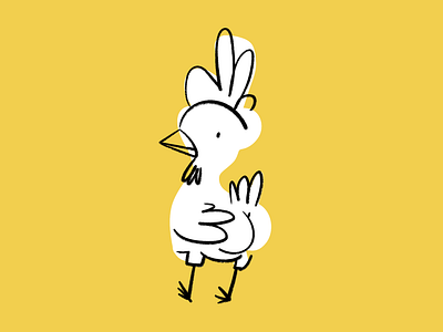 Chicken butt 🐥🍑 butt chicken design doodle funny illo illustration lol sketch