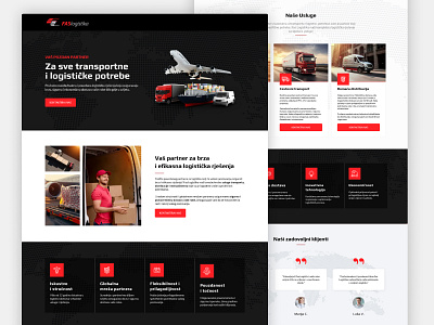 Logistics Funnel Page Design funnel website