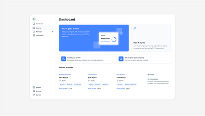 Job Matching Platform Dashboard