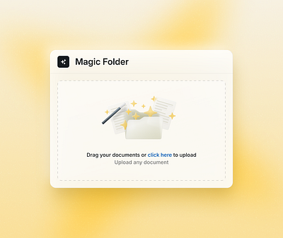 Magic Folder illustration and components illustration product design ui