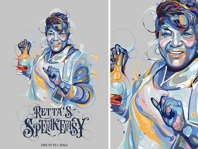 Portrait Illustration artstyle biomorphic branding colorful curve graphic design illustration liquid portrait portrait illustration splash unique