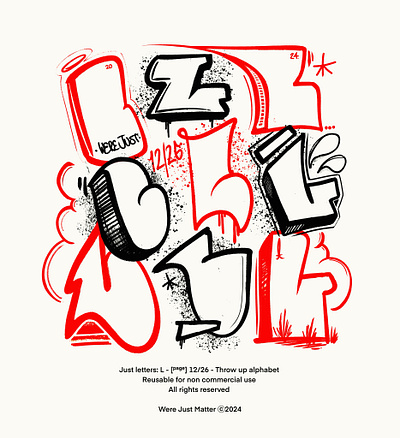 Just letters: L graff hollow l letters outsiderart