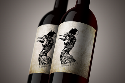 Dewdropper Wine 1920s branding design digital art graphic design graphic designer illustrator logo mockup photoshop wine