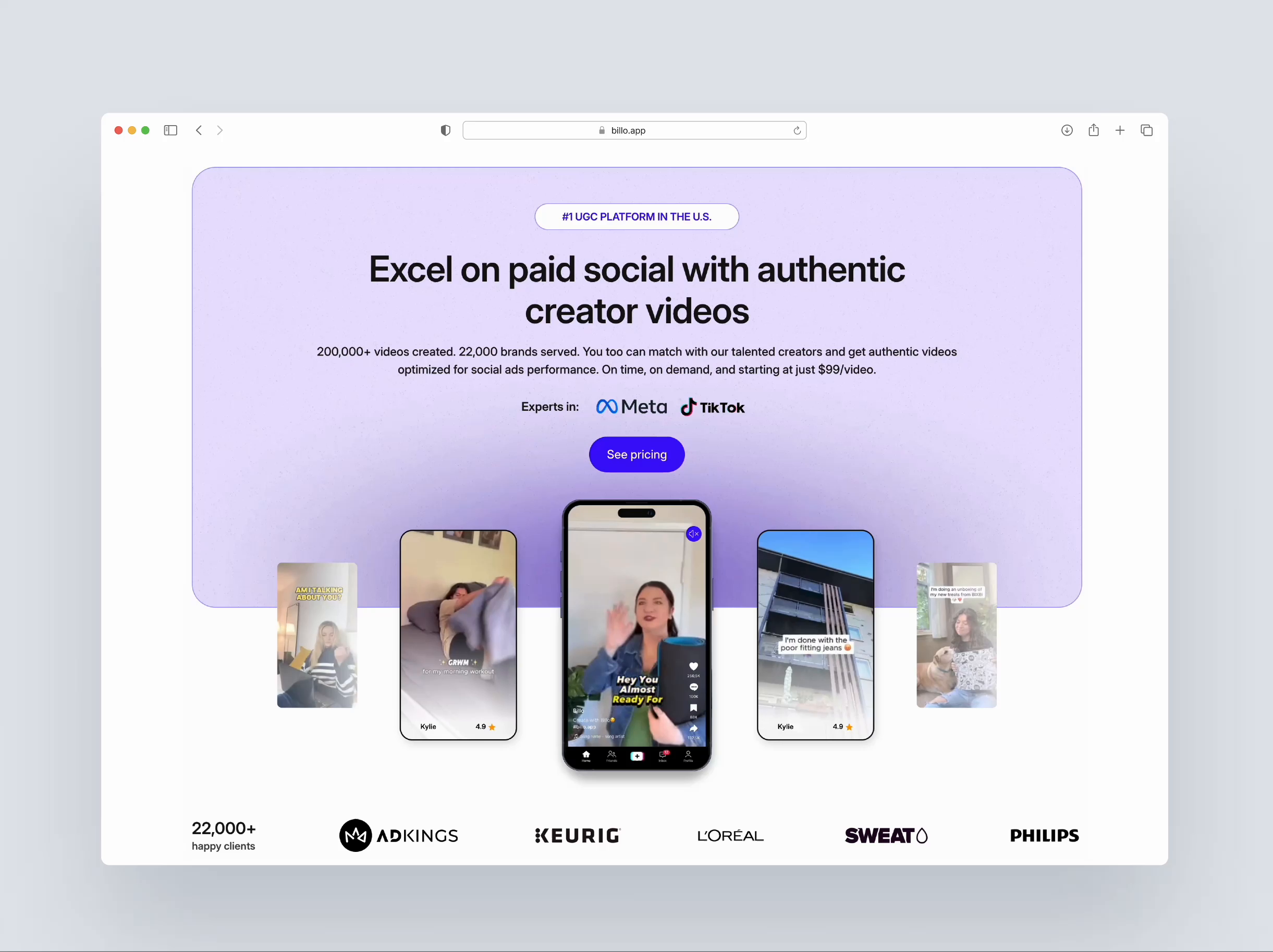 Example of Landing Page Design For Business Growth