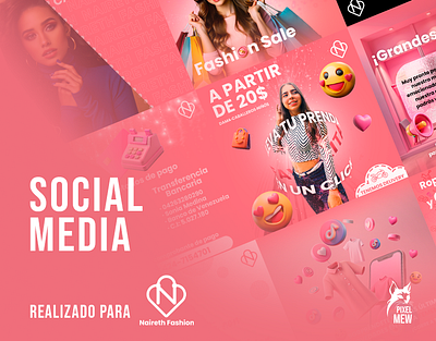 Social Media para Naireth Fashion brand identity branding design design agency graphic design social media