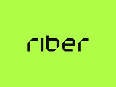 Riber - Logo block branding crypto logo logotype mark punk riber