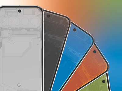 Pixel 9 Series Teardown Wallpapers adobe illustrator blue design dribdrab free google pixel green grey minimal orange pixel 9 pixel 9 pro pixel 9 pro xl schematic teardown vector wallpaper wallpapers white xray