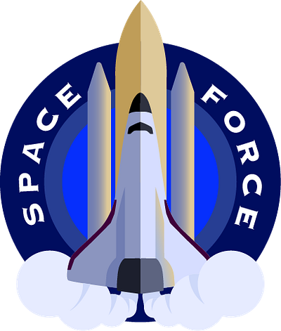 Space Force Logos advertisement branding logo space force student project