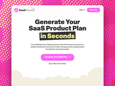 AI-Powered SaaS Planning Tool design graphic design saas ui ux website wordpress