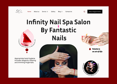 Nail Salon Website app branding dashboard design design graphic design illustration landing page design logo ui uiux web design