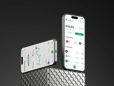 Vortrade - Trading App (Case Study) app branding crypto design finance invest investment mobile stock stocks trade trading trading app ui ui design ux wallet website