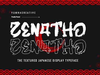 Zenatho – Textured Japanese Font 2024 brush decorative design display font graffiti japan japanese modern new old retro textured trend typeface typography urban vintage web