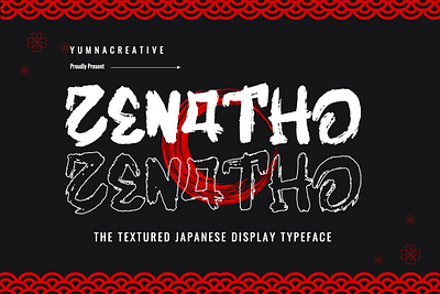 Zenatho – Textured Japanese Font 2024 brush decorative design display font graffiti japan japanese modern new old retro textured trend typeface typography urban vintage web