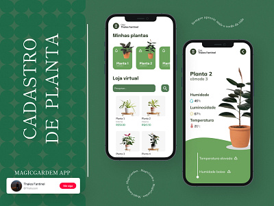 MagicGarden APP - UI/UX Design app branding design graphic design ui ux