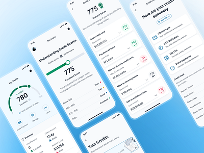 swiftbank: AI Digital Banking Payment App - Credit Score Monitor ai banking app banking app banking assistant banking ui kit blue clean credit app credit score app credit score ui dark blue digital banking app finance app finance ui kit loan app minimal mobile banking app modern payment app payment ui soft