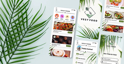 VegyFood APP - UI/UX Design app branding graphic design ui ux