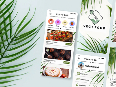 VegyFood APP - UI/UX Design app branding graphic design ui ux