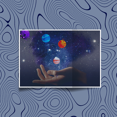 Galaxy In Hand Photo Manipulation graphic design illustration image editing mockup photo manipulation photoshop photoshopped