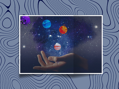 Galaxy In Hand Photo Manipulation graphic design illustration image editing mockup photo manipulation photoshop photoshopped