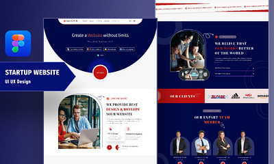 Startup Web-Agency Website UI UX Design. business website ecommerce website figma ui landing page product design startup startup agency ui design ui ux web agency web design website design website ui