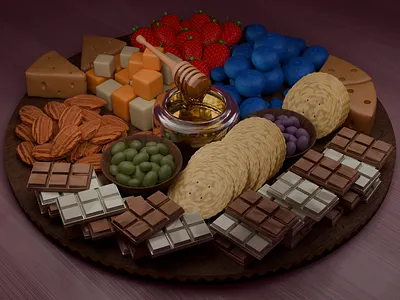 CHARCUTERIE BOARD 3d modeling