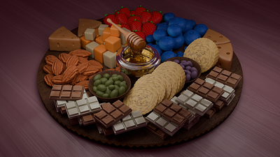 CHARCUTERIE BOARD 3d modeling