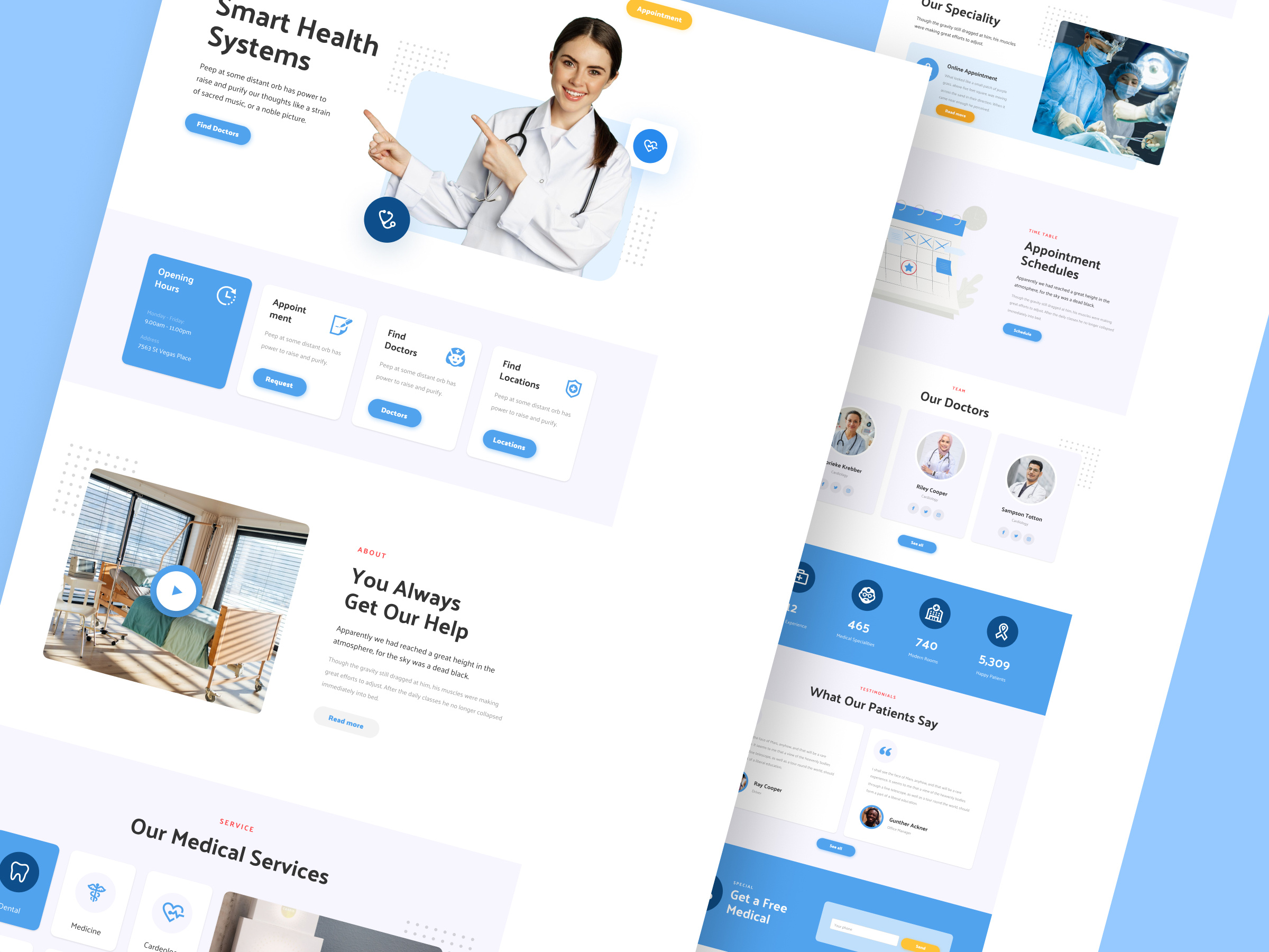 Medical Service Landing page biotech clinic footer healthcare website landing page med website medical medical care medical landing page medical service online meditation pharmacy landing page reviews startup website wellness wellness landing page wellness programs